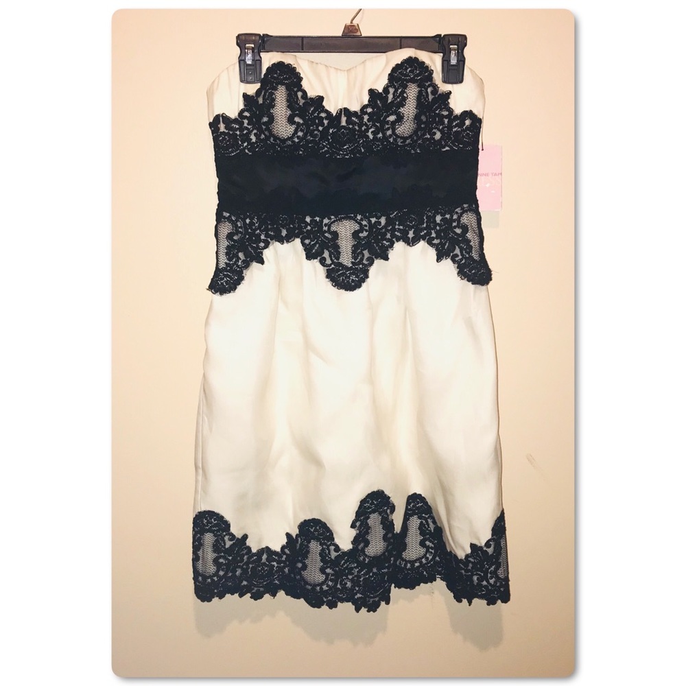 Vivienne Tam strapless dress silk formal - Picture 2 of 8